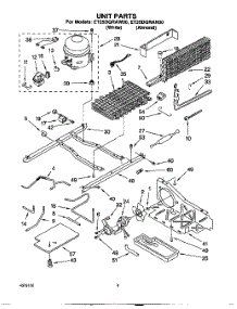 06 - Unit parts for Whirlpool Refrigerator ET25DQRAN00 from AppliancePartsPros.com