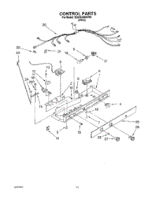 08 - Control, Lit / Optional parts for Whirlpool Refrigerator 3XARG496WP00 from AppliancePartsPros.com