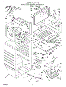 02 - Liner parts for Whirlpool Refrigerator 3ET19DKXEW00 from AppliancePartsPros.com