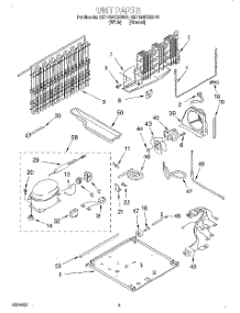 05 - Unit parts for Whirlpool Refrigerator 3ET19DKXEW00 from AppliancePartsPros.com