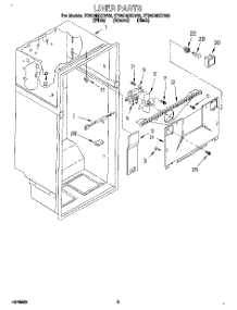 02 - Liner parts for Whirlpool Refrigerator ET25DMXDB00 from AppliancePartsPros.com