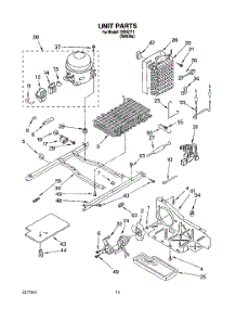 09 - Unit parts for Whirlpool Refrigerator 3XRA711 from AppliancePartsPros.com