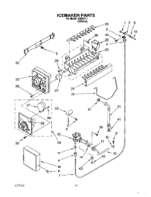 12 - Icemaker, Lit / Optional parts for Whirlpool Refrigerator 3XRA711 from AppliancePartsPros.com