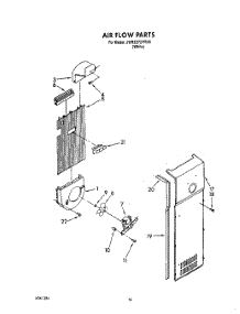 12 - Air Flow parts for Whirlpool Refrigerator JWRZ2727FI00 from AppliancePartsPros.com