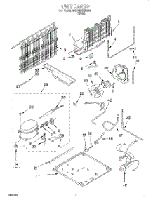 04 - Unit parts for Whirlpool Refrigerator 3ET18NKXEW00 from AppliancePartsPros.com