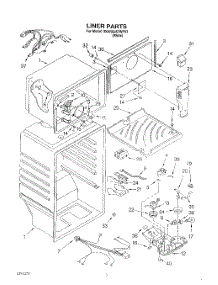 03 - Liner parts for Whirlpool Refrigerator 3XARG457WP03 from AppliancePartsPros.com