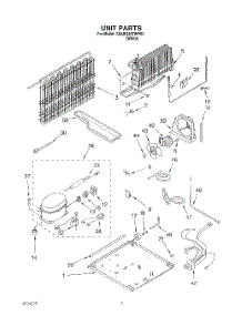 04 - Unit parts for Whirlpool Refrigerator 3XARG457WP03 from AppliancePartsPros.com