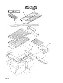 05 - Shelf, Lit / Optional parts for Whirlpool Refrigerator 3XARG457WP03 from AppliancePartsPros.com