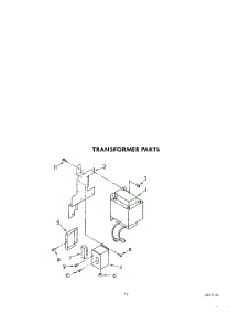 10 - Transformer parts for Whirlpool Refrigerator JWARG482WP01 from AppliancePartsPros.com