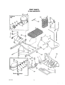 11 - Unit parts for Whirlpool Refrigerator JWARG482WP01 from AppliancePartsPros.com