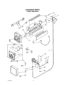 14 - Icemaker, Lit / Optional parts for Whirlpool Refrigerator JWARG482WP01 from AppliancePartsPros.com