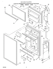 02 - Door parts for Whirlpool Refrigerator 8ET20NKXDG03 from AppliancePartsPros.com