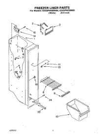 04 - Freezer Liner parts for Whirlpool Refrigerator ED22PWXBW00 from AppliancePartsPros.com
