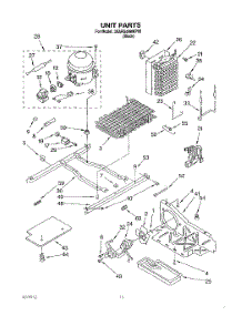 09 - Unit parts for Whirlpool Refrigerator 3XARG499WP00 from AppliancePartsPros.com
