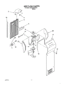 10 - Air Flow parts for Whirlpool Refrigerator 3XARG499WP00 from AppliancePartsPros.com