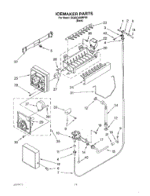12 - Icemaker, Lit / Optional parts for Whirlpool Refrigerator 3XARG499WP00 from AppliancePartsPros.com