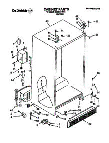 Cabinet parts for Whirlpool Refrigerator 3XR2727FI01 from AppliancePartsPros.com