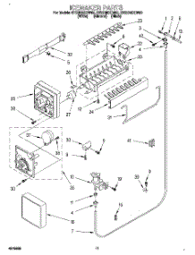 07 - Icemaker parts for Whirlpool Refrigerator ET22DMXDW00 from AppliancePartsPros.com
