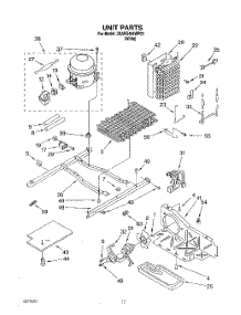 10 - Unit parts for Whirlpool Refrigerator 3XARG484WP03 from AppliancePartsPros.com