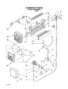 11 - Icemaker parts for Whirlpool Refrigerator 3XARG484WP03 from AppliancePartsPros.com
