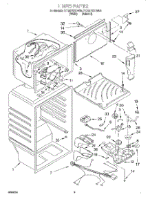 03 - Liner parts for Whirlpool Refrigerator 7ET20PKXDN00 from AppliancePartsPros.com