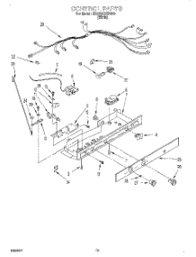 12 - Control, Lit / Optional parts for Whirlpool Refrigerator ED22DQXEW00 from AppliancePartsPros.com