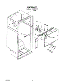 02 - Liner parts for Whirlpool Refrigerator 3HKGN500002 from AppliancePartsPros.com