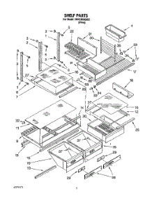 04 - Shelf, Lit / Optional parts for Whirlpool Refrigerator 3HKGN500002 from AppliancePartsPros.com