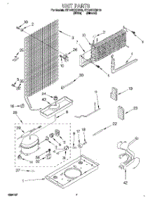 04 - Unit parts for Whirlpool Refrigerator ET14NKXDN10 from AppliancePartsPros.com
