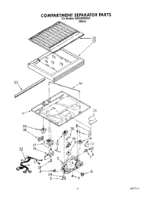 03 - Compartment Separator parts for Whirlpool Refrigerator 3HKGN500000 from AppliancePartsPros.com