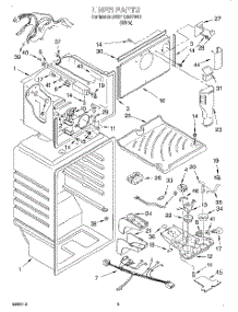 03 - Liner parts for Whirlpool Refrigerator 3VET19GMFW01 from AppliancePartsPros.com