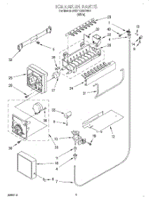 05 - Icemaker parts for Whirlpool Refrigerator 3VET19GMFW01 from AppliancePartsPros.com