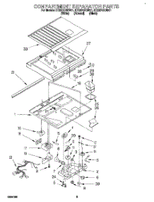 03 - Compartment Separator parts for Whirlpool Refrigerator ET22DQRDW01 from AppliancePartsPros.com