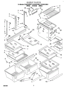 05 - Shelf, Lit / Optional parts for Whirlpool Refrigerator ET22DQRDW01 from AppliancePartsPros.com