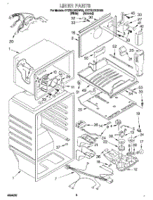 02 - Liner parts for Whirlpool Refrigerator 4YET21DKDN02 from AppliancePartsPros.com
