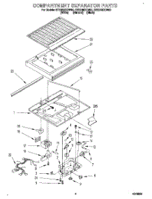 03 - Compartment Separator parts for Whirlpool Refrigerator ET22DMXDN00 from AppliancePartsPros.com
