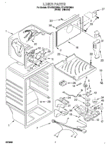 05 - Liner parts for Whirlpool Refrigerator ET18TMXDW03 from AppliancePartsPros.com