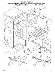 03 - Liner, Lit / Optional parts for Whirlpool Refrigerator ET14JKYDN01 from AppliancePartsPros.com