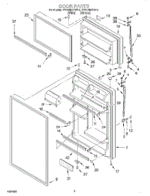 02 - Door parts for Whirlpool Refrigerator ET20NMXDN10 from AppliancePartsPros.com