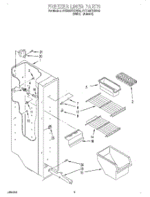 03 - Freezer Liner parts for Whirlpool Refrigerator 4YED20TKDW00 from AppliancePartsPros.com