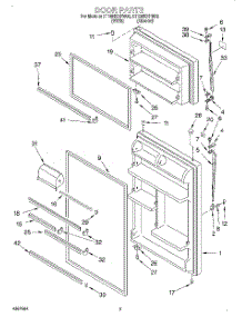 02 - Door parts for Whirlpool Refrigerator ET18NKXFN02 from AppliancePartsPros.com