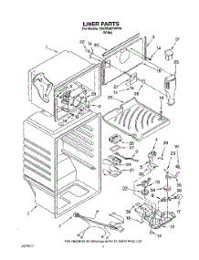 03 - Liner parts for Whirlpool Refrigerator 3XARG457WP00 from AppliancePartsPros.com