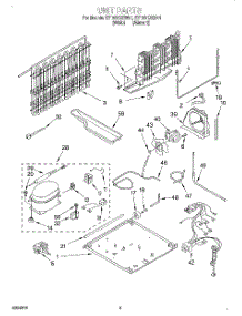 05 - Unit parts for Whirlpool Refrigerator ET19DKXEN01 from AppliancePartsPros.com