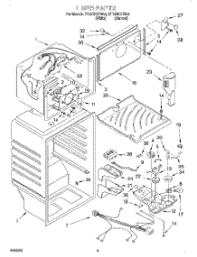 03 - Liner parts for Whirlpool Refrigerator ET18NKXFN03 from AppliancePartsPros.com