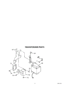 03 - Transformer parts for Whirlpool Refrigerator JWARG475D00 from AppliancePartsPros.com