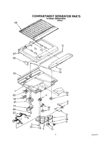 05 - Compartment Separator parts for Whirlpool Refrigerator JWARG475D00 from AppliancePartsPros.com