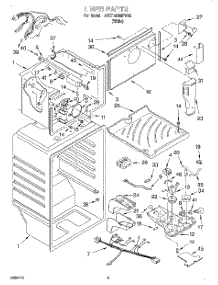 03 - Liner parts for Whirlpool Refrigerator 3VET19GMFW02 from AppliancePartsPros.com