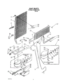 08 - Unit parts for Whirlpool Refrigerator JWARG475D00 from AppliancePartsPros.com