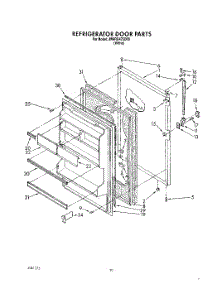 09 - Refrigerator Door, Lit / Optional parts for Whirlpool Refrigerator JWARG475D00 from AppliancePartsPros.com