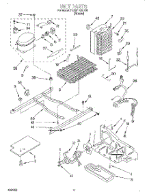 07 - Unit parts for Whirlpool Refrigerator 7ED20TKXDN00 from AppliancePartsPros.com